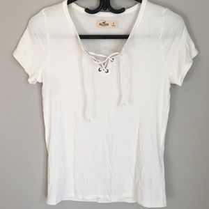 Hollister white tee